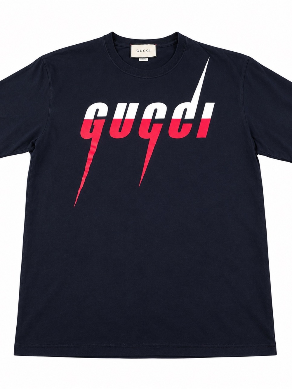 Gucci black T-Shirt with Red and White Logo Graphic